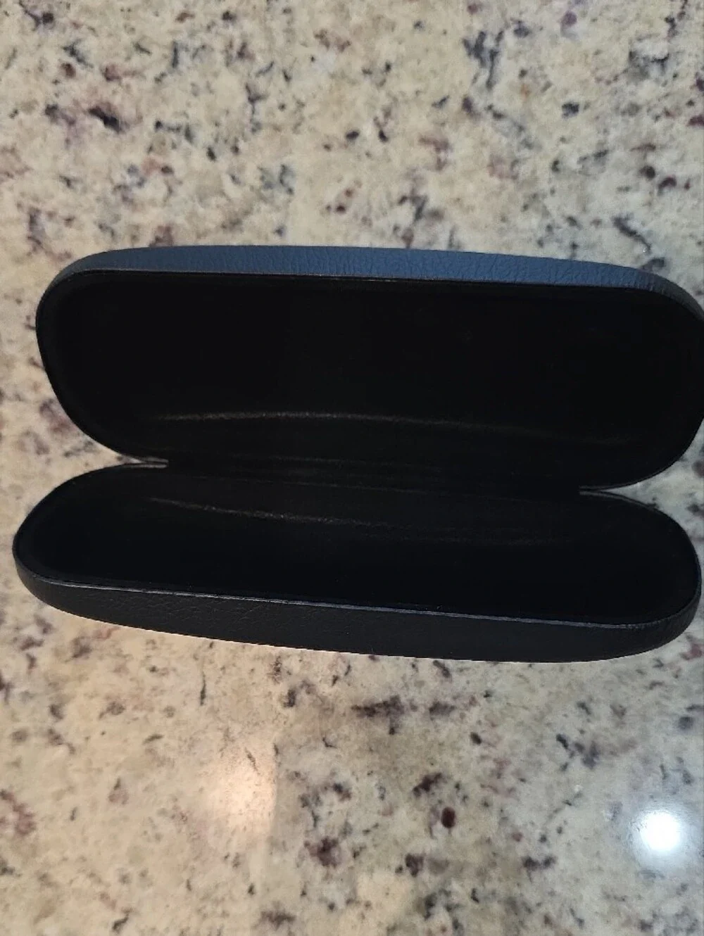 Brookstone Black Hard Shell Glasses Case with Silver Logo